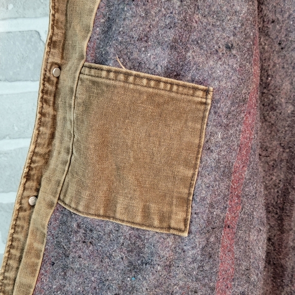 Carhartt Blanket Lined Vintage Made in USA Job Chor Heavy Canvas Coat Me… - Picture 13 of 16
